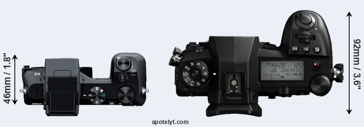Compare V2 versus G9 top
