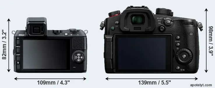 Comparison V2 or GH5s rear