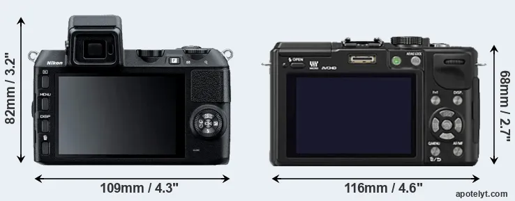 Comparison V2 or GX1 rear