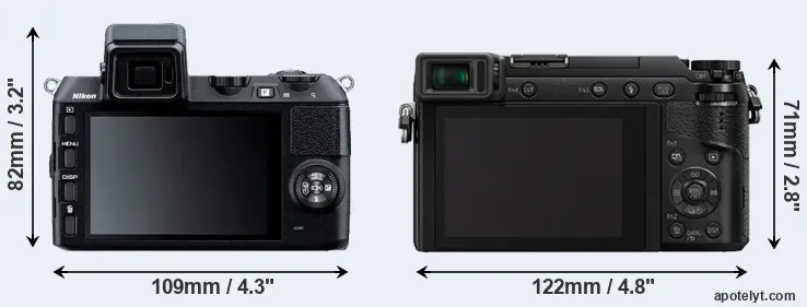 Comparison V2 or GX85 rear