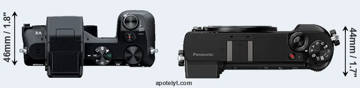 Compare V2 versus GX85 top