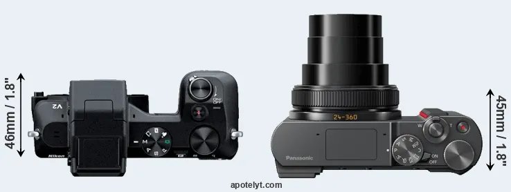 Compare V2 versus ZS200 top
