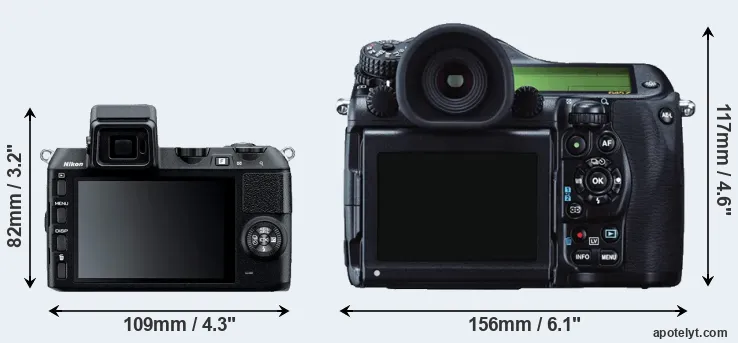 Comparison V2 or 645Z rear