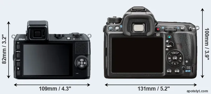 Comparison V2 or K-3 II rear