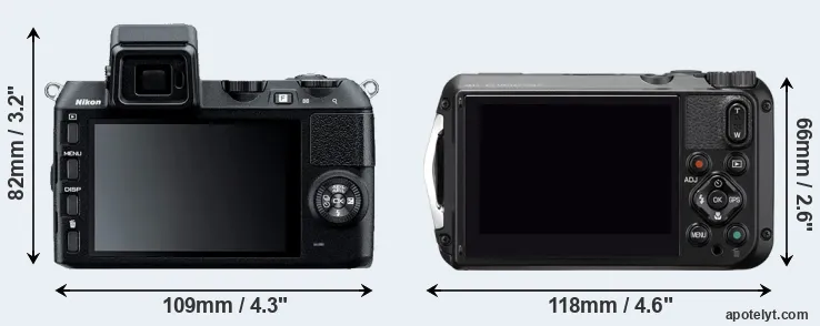 Comparison V2 or WG-6 rear