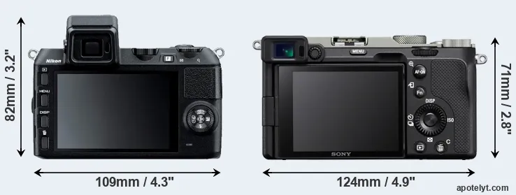 Comparison V2 or A7C rear