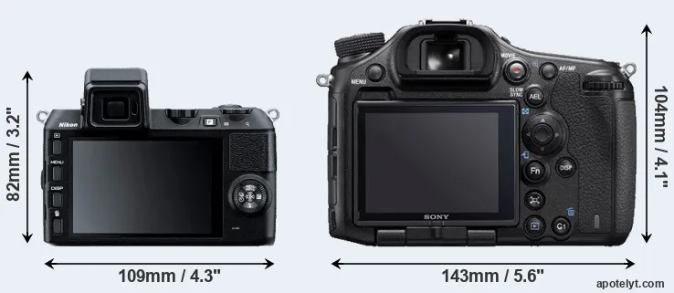 Comparison V2 or A99 II rear