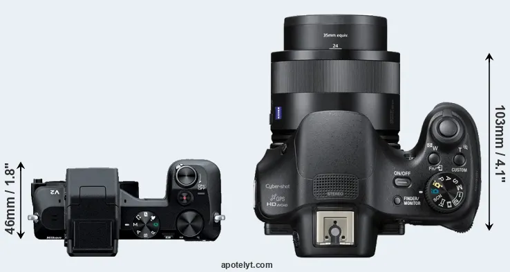 Compare V2 versus HX400V top