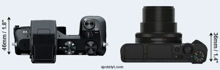 Compare V2 versus HX90V top