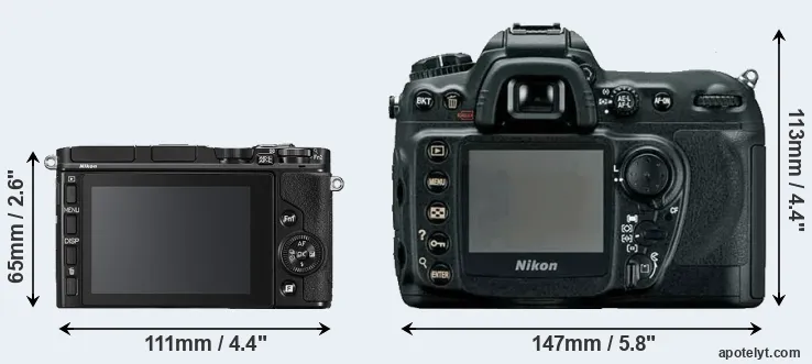 Comparison V3 or D200 rear