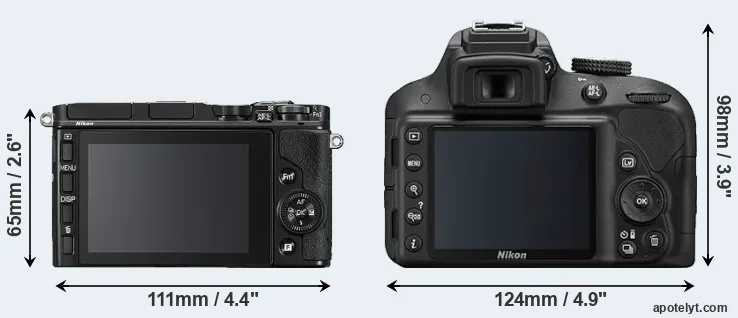 Comparison V3 or D3300 rear