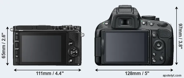 Comparison V3 or D5100 rear