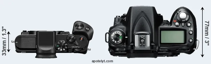 Compare V3 versus D90 top