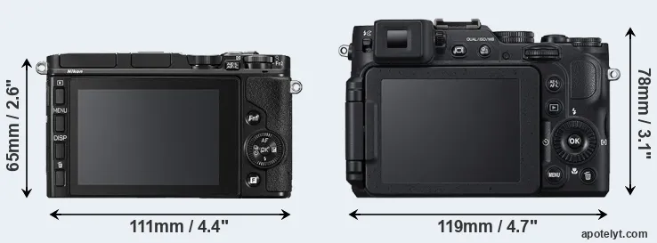 Comparison V3 or P7800 rear