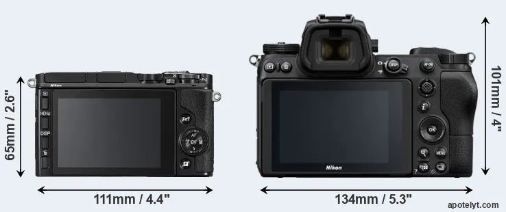Comparison V3 or Z6 rear