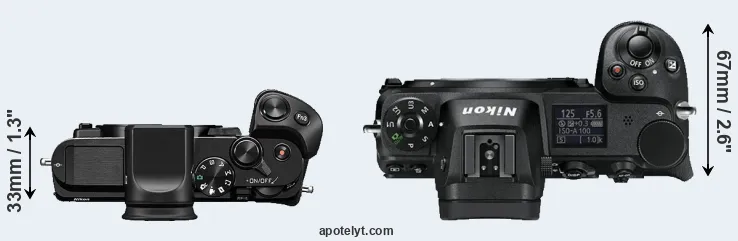 Compare V3 versus Z6 top
