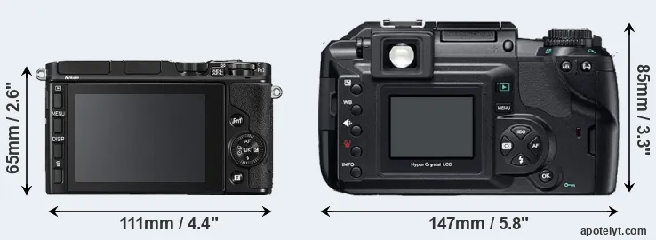Comparison V3 or E-300 rear