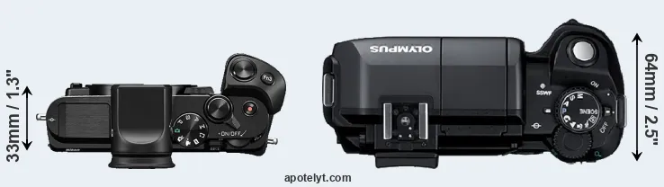 Compare V3 versus E-300 top