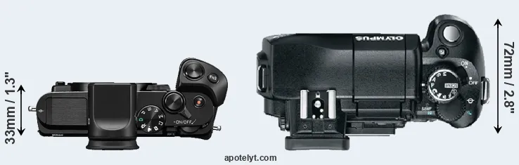 Compare V3 versus E-330 top