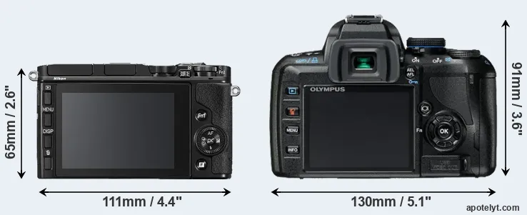 Comparison V3 or E-420 rear