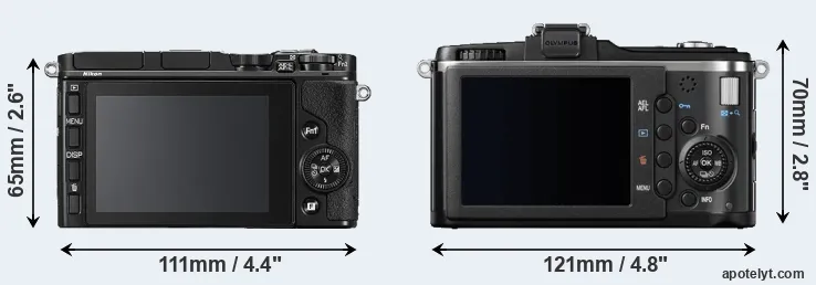 Comparison V3 or E-P2 rear