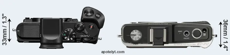 Compare V3 versus E-P2 top