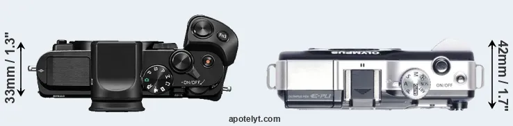 Compare V3 versus E-PL1 top