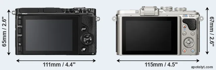 Comparison V3 or E-PL8 rear