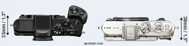 Compare V3 versus E-PL8 top