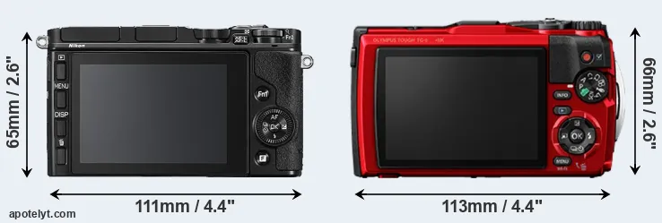Comparison V3 or TG-6 rear