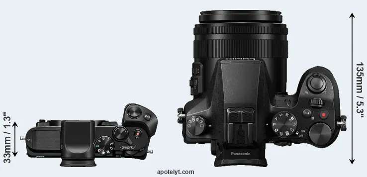 Compare V3 versus FZ2000 top