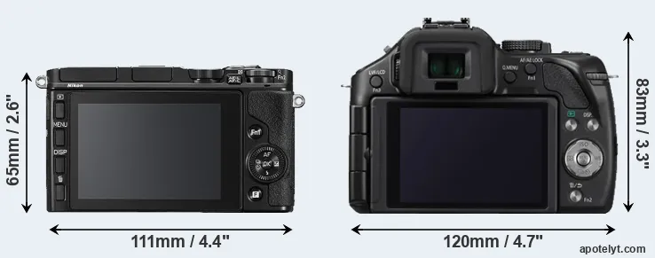 Comparison V3 or G5 rear