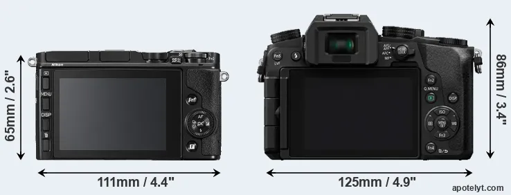 Comparison V3 or G7 rear