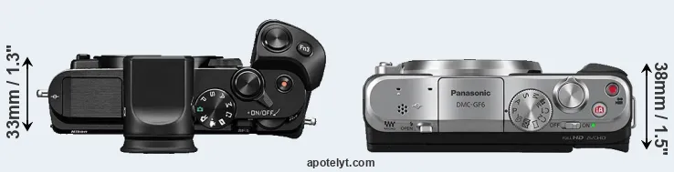 Compare V3 versus GF6 top