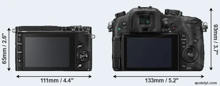 Comparison V3 or GH3 rear
