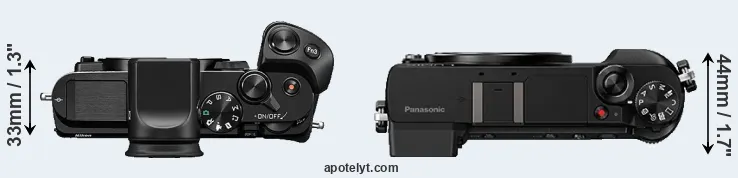 Compare V3 versus GX85 top
