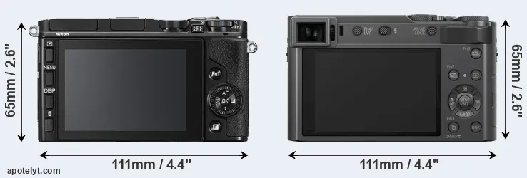 Comparison V3 or TZ200 rear
