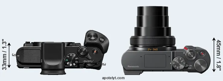 Compare V3 versus TZ200 top