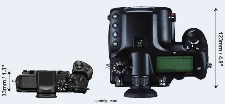 Compare V3 versus 645Z top