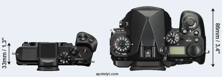 Compare V3 versus K-1 II top