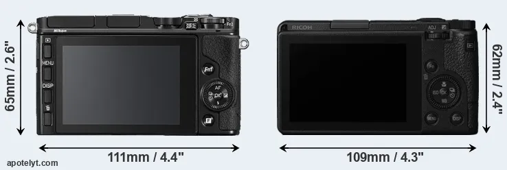 Comparison V3 or GR III rear