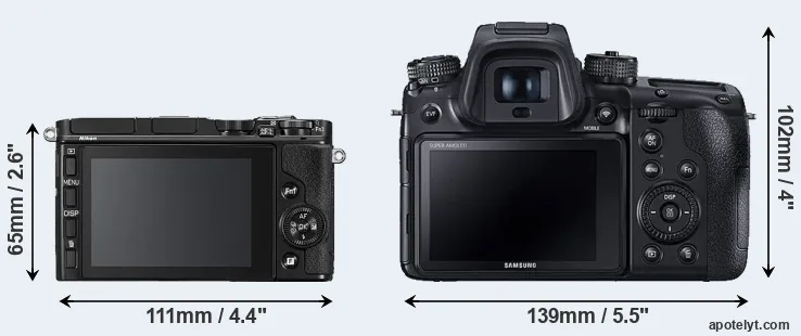 Comparison V3 or NX1 rear