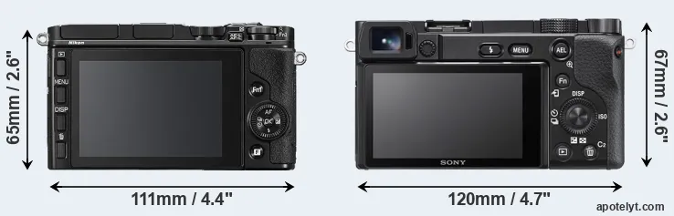 Comparison V3 or A6100 rear