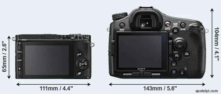Comparison V3 or A77 II rear