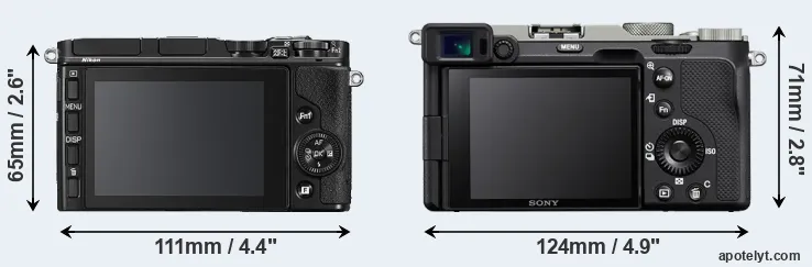 Comparison V3 or A7C rear