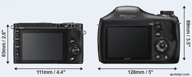 Comparison V3 or H300 rear