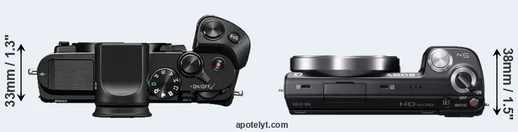 Compare V3 versus NEX-5N top