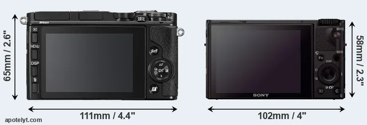 Comparison V3 or RX100 III rear