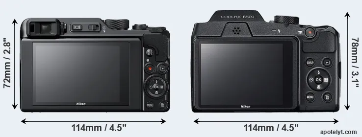 Comparison A1000 or B500 rear