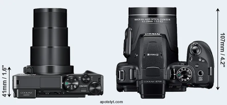 Compare A1000 versus B700 top